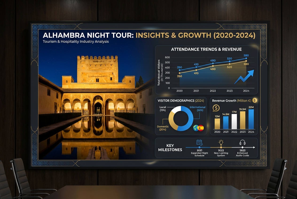 alhambra night tour attendance revenue