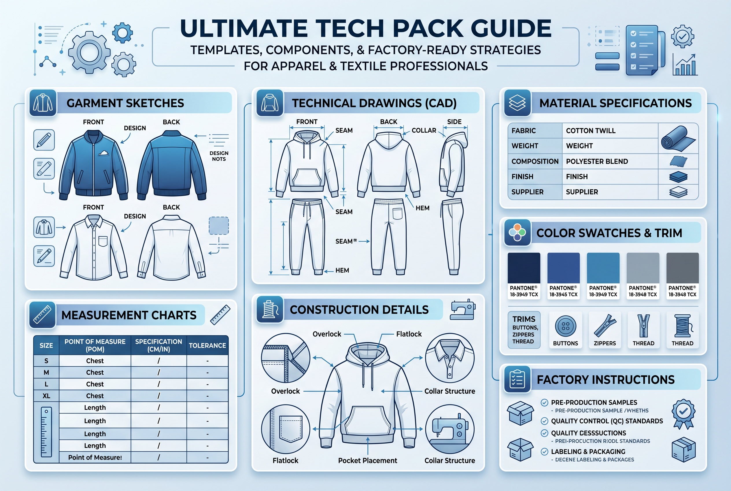 Read more about the article Tech Pack Guide: Ultimate Templates, Components & Factory-Ready Strategies
